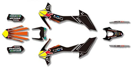 WEAVVE Racing Decals Graphic Kit Dirt Pit Bike Aufkleber Motorrad Kompatibel mit SMCR 690 2019 2020 2021 hnjgf