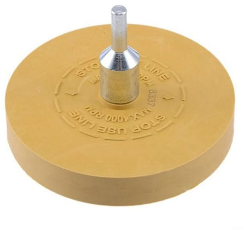 Rubber Eraser Wheel 88Mm Removal Tool, Caramel Wheel For Car Decals Graphics Striping Low Heat Paint,Polishing Wheel Remover Wheel