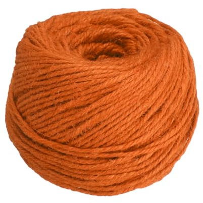 QUARKZMAN 100m Juteschnur, 3mm Dicke Kordel Gartenschnur Seil Farbige Pflanzenschnur Kordel für DIY Kunsthandwerk Geschenkverpackung Dekoration Gartenarbeit Pflanzenaufhänger, Orange