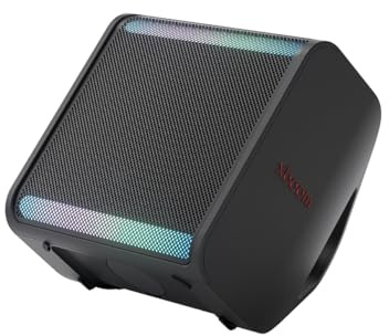 LG xboom Stage 301 AI by will.i.am | Portable Bluetooth Speaker | Stereo Sound with AI and Intelligent Calibration | 12 hrs Battery | IPX4 Waterproof | Karaoke and DJ App