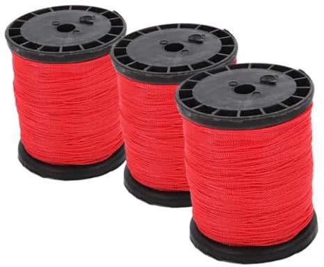 ABOOFAN 3 Rolls Of Masonry Nylon String Line: Tough Flexible Construction Twine - Versatile Nylon Cord For Bricklaying Building Sites Outdoor Use