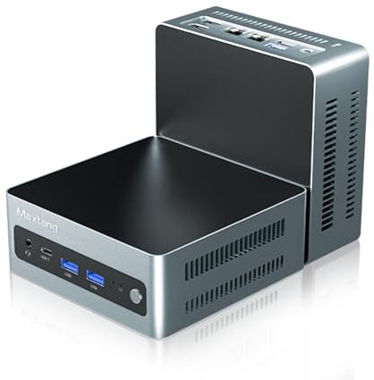 Maxtang Barebone Mini PC Intel N100 [UP to 3.4 GHz] DDR4 Ram M.2 SSD Small Desktop PC 4K@60Hz Quiet Mini Computers with Dual 2.5G LAN (NO Ram NO SSD NO OS)