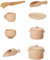 Milisten 1 Ensemble De Jouets De Vaisselle en Bois Ustensiles De Service Vaisselle Outils Sensoriels Vaisselle Pratique Maison De Jeu De Simulation De Cuisine Mini Outils De