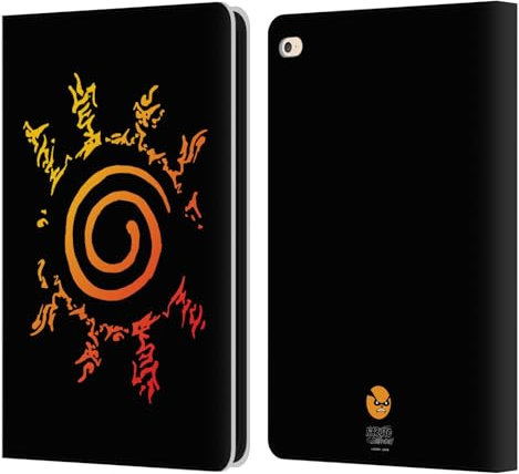 Head Case Designs Offizielle Naruto Shippuden Kurama-Siegel Ikonisch Leder-Wallet-Hülle Kompatibel mit Apple iPad Air 2 (2014)