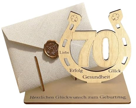 2026 Originelles 70. Geburtstag Geschenk - Geldgeschenke Geburtstag 70 mit Umschlag und Siegel für Geldgeschenke zum 70. Geburtstag Mann Frau - Einzigartige 70. Geburtstag Deko & Erinnerungsstück