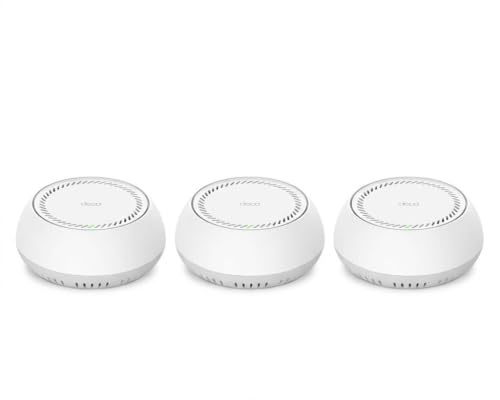 TP-Link WiFi 7 Deco BE65-PoE Mesh WiFi con PoE, BE9300Mbps Tri-Band, 2 Porte di 5 Gigabit, Ripetitore WiFi, MLO, con Tecnologia AI, 3 Pz con Copertura Fino a 380㎡, Canali 320 MHz, Banda a 6 GHz