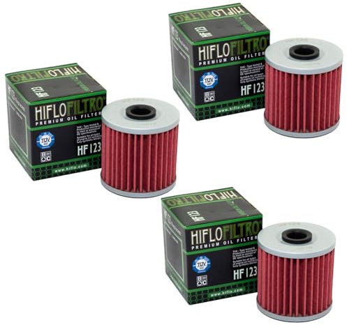 Ölfilter Set 3 Stück Hiflo HF123 für Kawasa ki