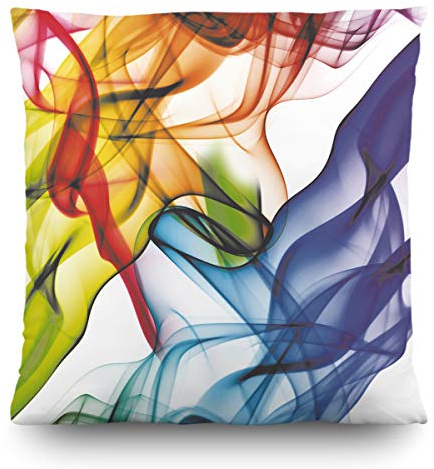 AG Design Fantasie Dekokissen Abstraktion Büro, Küche, Wohnzimmer Polyester Kinderzimmer Sofakissen 45 x 45 cm, Zweiseitig | CN 3601