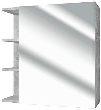 Vicco Armoire à Miroir Fynn, béton, 62 x 64 cm