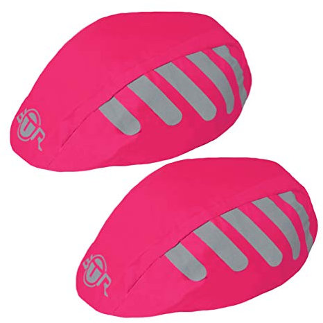 BTR fahrradhelm regenüberzug. Helm Cover x 2. Wasserdichter regenhaube fahrradhelm. Regenschutz für fahrradhelm. Rosa