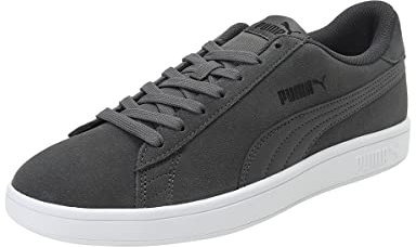 PUMA Unisex Puma Smash v2 Low-Top, Castlerock-Puma Black-Puma White, 37.5 EU