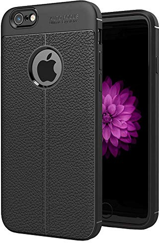 Roar Backcover Hülle für iPhone 6 / 6s Handyhülle Schutzhülle Silikon Case Cover TPU Silikonhülle Ultra-Dünn, Schwarz