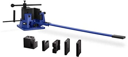 MSW Cintreuse Plieuse Presse À Cintrer Manuelle MSW-UB100 (120°, 23 kg/mm2, Cintrage À Froid Et À Chaud, Acier Plat, Rond, Carré, Cornière, L: 100 mm max)
