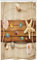 ABAKUHAUS Playa Cortina para baño, Rústico Junta Conchas, Tela con Estampa Digital Apta Lavadora Incluye Ganchos, 120 x 180 cm, Multicolor