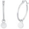 Amor Creolen 925 Sterling Silber Damen Ohrschmuck, 2,2 cm, Silber, Kommt in Schmuck Geschenk Box, 2026237