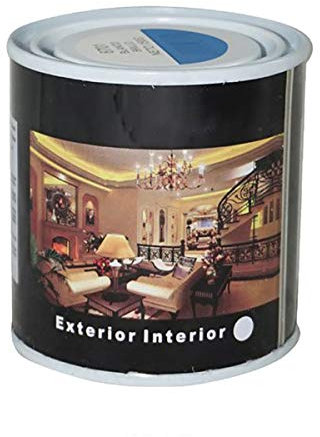 H HANSEL HOME Pintura Esmalte al Disolvente para Madera y Metal, Pintura Alquidica de Rápido Secado para Superfícies Interiores y Exteriores(Azul Luminoso, 125 ML)
