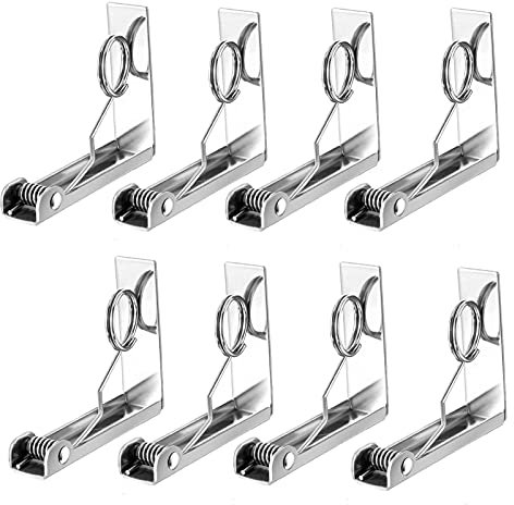 8er Tischdeckenklammer Edelstahl Tischtuchklammern Tischtuch Klammer, Stabil Tischtuch Clips Hohe Festigkeit Tischdecke Halter Clips Für Garten, Picknicks, Hochzeit Party, Küche Und Restaurant