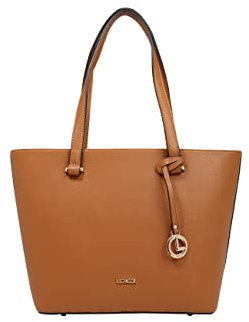 L.CREDI Women's FLIPPA Handbag, Cognac