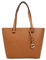 L.CREDI Women's FLIPPA Handbag, Cognac