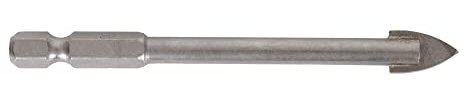 STIER Fliesenbohrer 8 mm Größe, 1/4 Zoll Bit HEX Sechskant, Härtewert 89HRA, YG6X-Metall, für (Schlag-) Bohrmaschine und Akkuschrauber, Viertel-Zoll Aufnahme, präzises Arbeiten