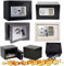 Fireproof Digital Safe Box, High Security Home Office Digital Electronic Safe Box with Full-digit Keypad & 2 Keys, Steel Lock Box for Money, Jewelry, Documents, Passports (Medium 8.5L, Grey)