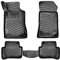 Matnamis 3D Auto Gummimatten Set für Mercedes C-Klasse Baujahr W203 2001-2007 Passgenaue Fußmatten 4-teilig Geruchlos Antirutschmatten Auto PKW-Fußraummatten Extra hoher Schwarz