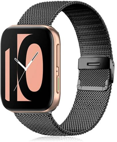 GANYUU Bracelet de montre pour Oppo Watch 2 42 mm 46 mm 41 mm 46 mm bracelet de rechange pour montre connectée Oppo (couleur : Svart, taille : pour montre Oppo 46 mm)