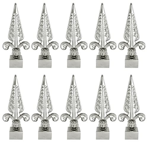 10X Pfostenkappe, Zaunpfosten Edelstahl Zaunelemente Zaunpfosten Metall Pyramiden Form Abdeckkappen,25mm