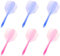 Dart Flights, 6 Stück Integrated Dart Schaft und Flights,PET Standard Zubehör Zubehör Set für 2BA Dartfässer mit Gewindedurchmesser 6mm Blau Violett