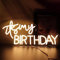 Led It's My Birthday Neon Zeichen Buchstaben Neon Lichter für Mädchen Zimmer Home Art Wand Dekor Geburtstag Party Fenster Wohnzimmer Dekor Geburtstagsgeschenk (Warmweiß)