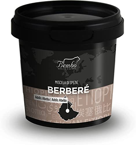 Berberè Bembo 350 g – Dal Continente Africano una Miscela di Spezie Universale – Per Carni alla Griglia, Cus Cus, Tajine e Salsa Harissa - (Berberè 350 g)