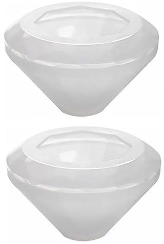 KICHOUSE 2pcs Diamond Silicone Mold for DIY Crystal Epoxy Craft Food-Grade Silicone Large Size Easy Release for Jewelry Making and Art Decoration