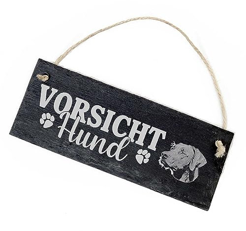 Vorsicht Hund Rhodesian Ridgeback Schild Schiefer 22x8cm Achtung Warnschild Warnung Warnschild Hundeschild