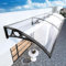 Pultbogenvordach für Draußen,Vordach Haustür,Haustürvordach,UV-Beständige Pultvordach Überdachung,2,5mm Dicke Polycarbonat-Abdeckung,Türüberdachung,mit Aluminiumhalterung (80x180cm/32 x71)