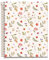 Miquelrius - Notebook A5 (148 x 210 mm), kariert 5 mm, 120 Blatt 70 g/m², Einband aus Pappe cremefarben, 4 farbige Streifen, Kupferspirale, Kollektion Spring Flowers, Blumen