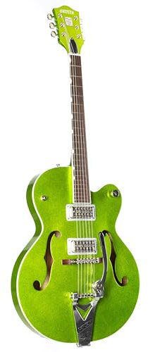 Gretsch G6120T-HR Brian Setzer Hot Rod Hollow-Body Bigsby Extreme Coolant Green - Halbakustik Custom Gitarre