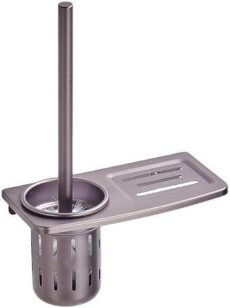 Bath Hardware Set Aluminum Bathroom Accessories Towel Rack/Bar Toilet Brush Holder Corner Shelf Tissue box Gun Grey,toilet brush