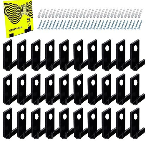 Darwaza Schallplatten-Wandhalterung - 30 Stück Acryl-Schallplattenregale Schallplattenaufbewahrung Wandhalterung - Wandhalterung für Schallplattenaufbewahrung, Schallplattenaufhänger für die Wand,