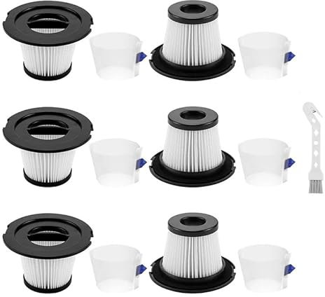 uwobefe Staubsaugerfilter Ersatzteile HEPA-Filter kompatibel for MOOSOO K17 Akku-Staubsauger Zubehör