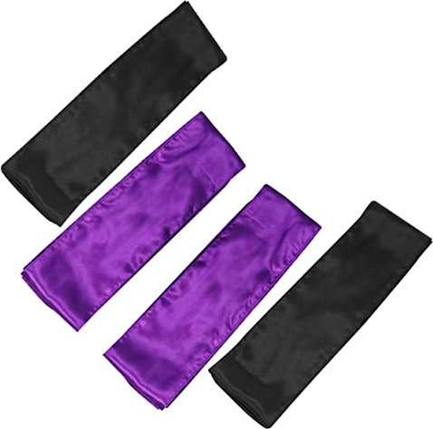 MAGICLULU 4stücke Gummiband Für Perücken Stirnbänder Aus Satin Haarwickel Perücken-haarbänder Aus Geeignet Für Perücken Tücher Hüte Und Haaraccessoires