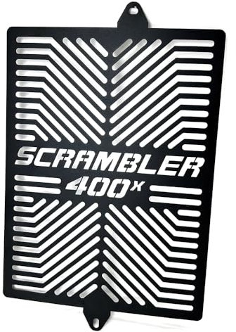 Radiator Grille Guard Cover Protector Compatible with For Triumph Scrambler 400X 2024 Motorcycle Net Protection (Black)