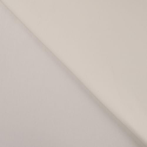 Elastischer Jeansstoff DOMI 0,5m - Hosenstoff Bekleidungsstoff Meterware (Weiß)