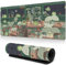 Niedliches Gaming Mauspad XXL, Grüner Schreibtisch Matte 800x300mm Rutschfeste Gummibasis, Wasserabweisend Schreibtischunterlage für Home Office (Niedlicher Frosch)