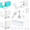 WillTen Silver Ear, Nose & Belly Button Piercing Kit - Disposable Piercing Gun with Built-in Studs