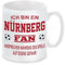 Fussball Tasse | Ich bin ein Nürnberg Fan - Ansprechen während des Spiels auf eigene Gefahr | Keramiktasse für Fußballfans | Spülmaschinenfest | hochwertiger Druck