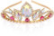 Kristall krone für Mädchen Damen Prinzessin Krone Rapunzel Tiara Diadem Strasssteinen Tiara für Hochzeit Tangled Kostüm Halloween Cosplay Braut Prom Geburtstag Geschenke