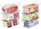 iSPECLE Chest Freezer Baskets - 6 Pack Stackable Organiser for 198L Deep Freezer, Easy Sort and Get Food with Handles, Add Space and Allow Air Circulation for Better Freshness, White