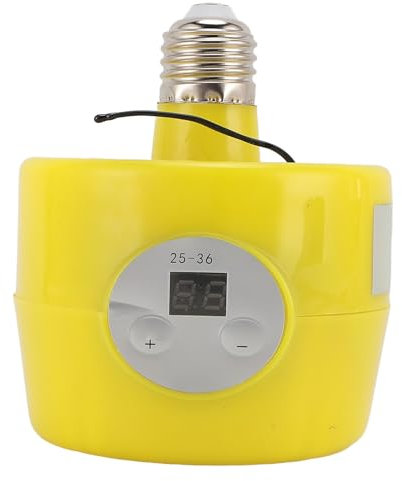 HEEPDD Chauffage pour Poulailler, Lampe Chauffante pour Reptiles, Lampe Chauffante à Air Chaud pour Poulailler Extérieur, Intérieur, Lapins, Chiens, Chats, Maison, Porcelets, Bétail