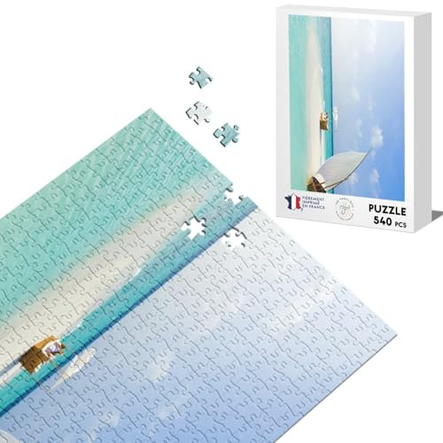 Classic Jigsaw Puzzle 540 Pieces Maldives Small White Sand Island