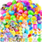 Amy&Benton Filled Easter Eggs with Novelty Toys,200PCS Prefilled Easter Egg for Kids, Easter Eggs Hunt for Toddler, Easter Basket Stuffers/Fillers, Colorful Plastic Easter Egg Gift for Kids